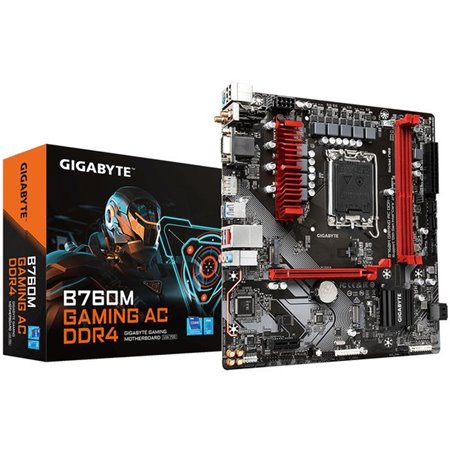 GIGABYTE B760M GAMING DDR4: (1700) 2DDR4 VGA HDMI mATX