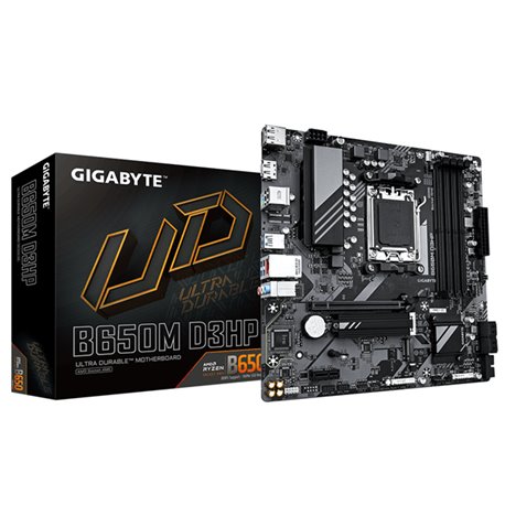 GIGABYTE B650M D3HP: (AM5) 4DDR5 SATA3 USB HDMI DP mATX