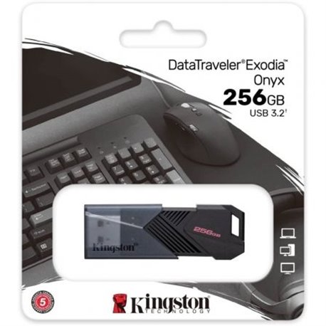 Pendrive Kingston Exodia Onyx 256Gb USB-A (DTXON/256GB)