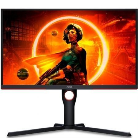 MONITOR GAMING AOC 24.5 240HZ MULTIMEDIA ERGONOMICO HDMI DP BLACK/RED