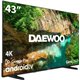 TELEVISOR DAEWOO 43 QLED 4K USB SMART TV ANDROID WIFI BLUETOOTH DOLBY