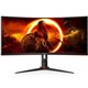 MONITOR GAMING AOC 34 CURVO 180HZ 2K WQHD ULTRAWIDE ERGONOMICO HDMI DP