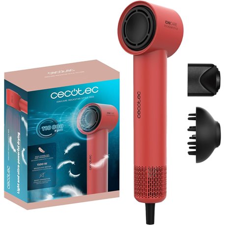 Secador CECOTEC RockStar Style Rojo (A01_EU01_100839)