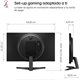 Monitor Gaming LG 24" IPS FHD DP HDMI Negro (24GS60F-B)