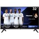 TV Hisense 32" D-LED HD WiFi 4 Smart TV Negro (32A4N)