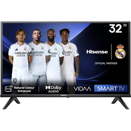 TV Hisense 32" D-LED HD WiFi 4 Smart TV Negro (32A4N)