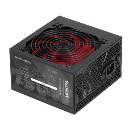 Fuente Mars Gaming ATX 750W PFC 85% Negra (MPIII750)