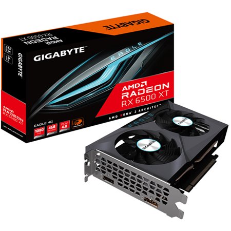 TARJETA DE VIDEO GIGABYTE RX6500XT RADEON EAGLE 4GB GDDR5