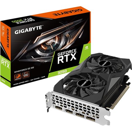 TARJETA DE VIDEO GIGABYTE RTX3050 WINDFORCE OC 6GB GDDR6 PCI 4.0