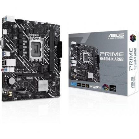 ASUS PRIME H610M-K ARGB: (1700) 2xDDR5 VGA HDMI mATX