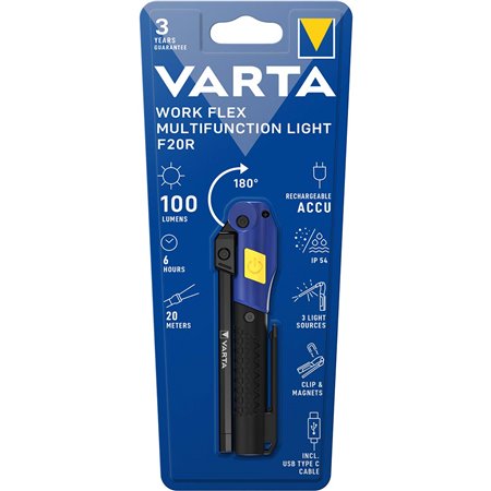 Linterna Varta Work Flex FR20R Recargable (18649101401)