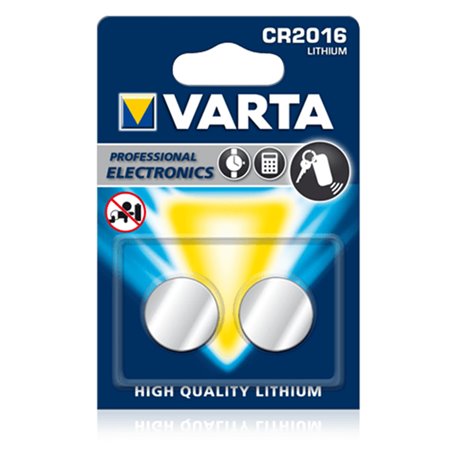 Pilas Varta Lithium Coin CR2016 Blister 2 (6016101402)
