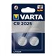 Pilas Varta Lithium Coin CR2025 Blister 2 (6025101402)