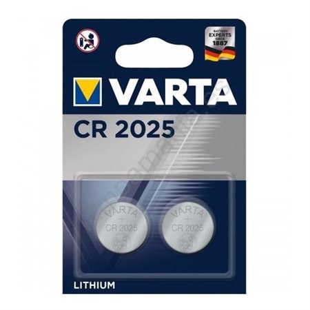 Pilas Varta Lithium Coin CR2025 Blister 2 (6025101402)