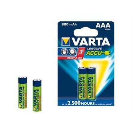 Pilas Recargables Varta AAA Blister 2 (56703101402)