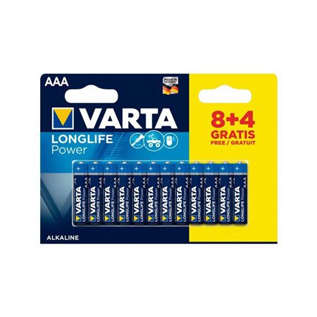 Pilas Varta Longlife Power AAA Blister 8+4 (4903121472)