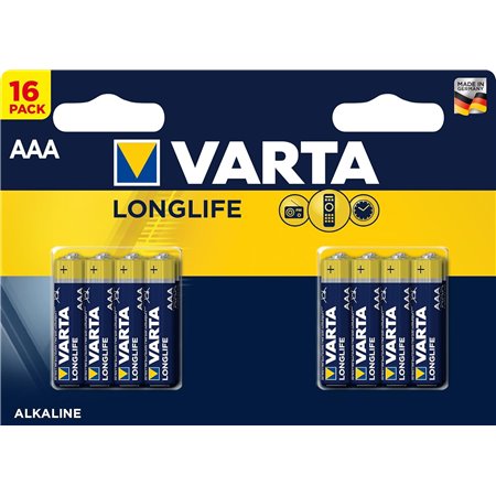 Pilas Varta Longlife AAA Blister 16 (4103214416)