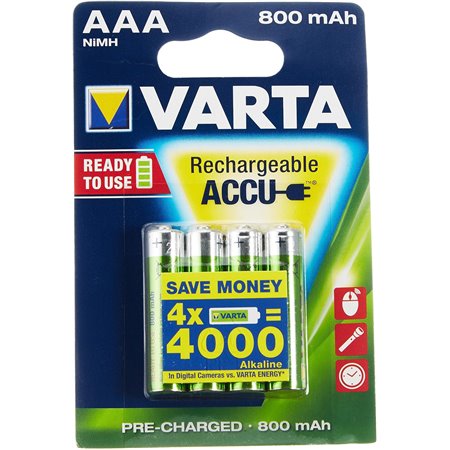Plias Recargables Varta AAA Blister 4 (56703101404)