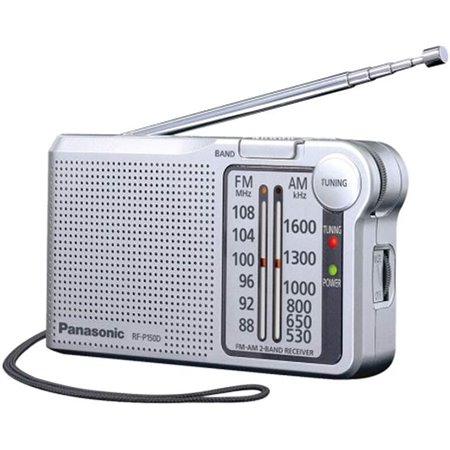 Radio FM Portátil Panasonic Plata (RF-P150DEGS)