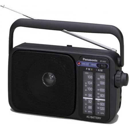 Radio Portátil Panasonic Negra (RF-2400DEG-K)