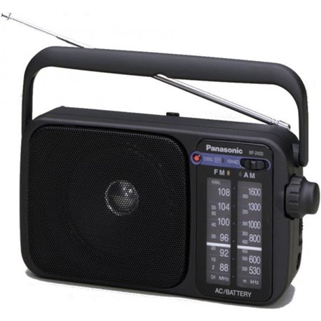 Radio Portátil Panasonic Negra (RF-2400DEG-K)