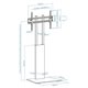 Soporte Suelo TOOQ Inclina 32"-85" Negro (FS2288M-B)