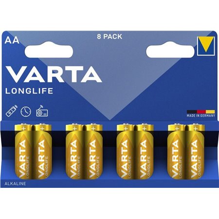 Pilas Varta Longlife AA Blister 8 (4106101418)
