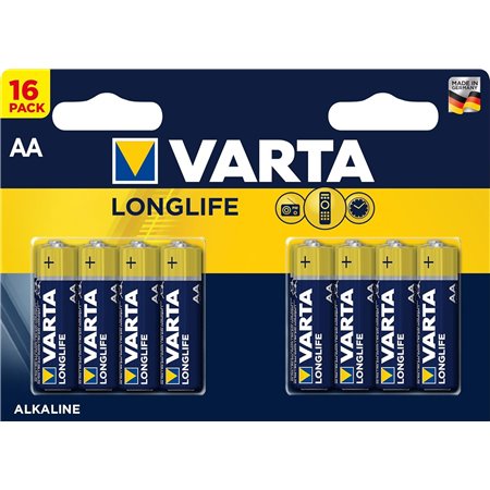 Pilas Varta Longlife AA Blister 16 (4106214416)