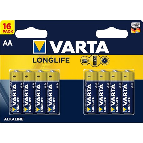 Pilas Varta Longlife AA Blister 16 (4106214416)