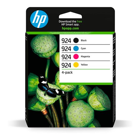 Pack Tintas HP 924 Cian/Magenta/Amarillo/Negro(6C3Z1NE)