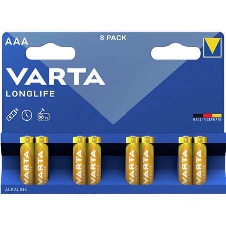 Pilas Varta Longlife AAA Blister 8 (4103101418)