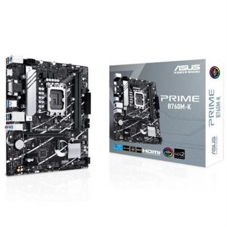 ASUS PRIME B760M-K: (1700) 2DDR5 VGA HDMI RJ45 mATX