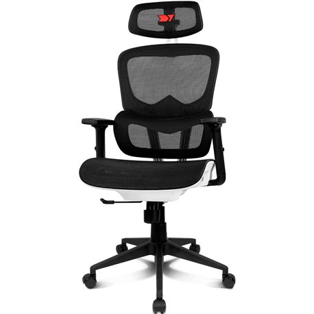 Silla Gaming DRIFT Ergonómica Negra/Blanca (DRAIR200)