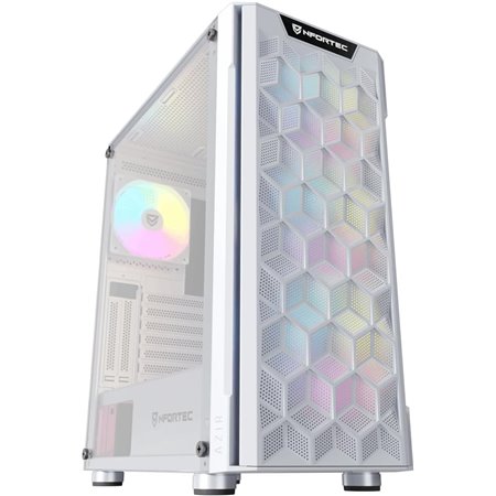 Caja Nfortec Azir ATX mATX ITX Blanca (NF-CS-AZIR-W)