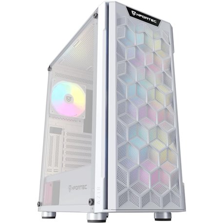Caja Nfortec Azir ATX mATX ITX Blanca (NF-CS-AZIR-W)