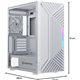 Caja Nfortec RGB ATX mATX ITX Blanca (NF-CS-NERVIA-W)