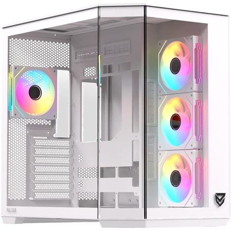 Caja Nfortec Pulsar ARGB ATX ITX Blanca(NF-CS-PULSAR-W)