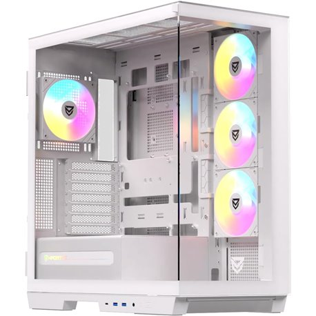 Caja Nfortec Ursa ARGB ATX ITX EATX Blanca(NF-CS-URSAW)