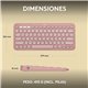Teclado LOGITECH K380s BT Rosa (920-011829)