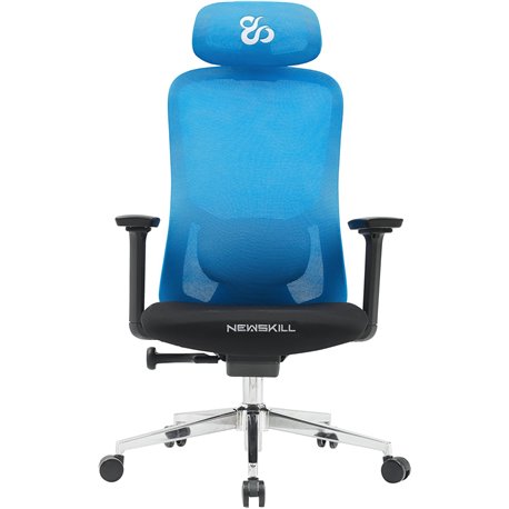 Silla Newskill Nue Ergonómica Azul/Negra(NS-CH-NUE-BBL)