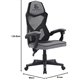Silla Newskill Eros Ergonómica Gris (NS-EROS-GRAYBL)