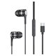 Auriculares CELLY USB-C Negros (EARPHONETYPECSP)