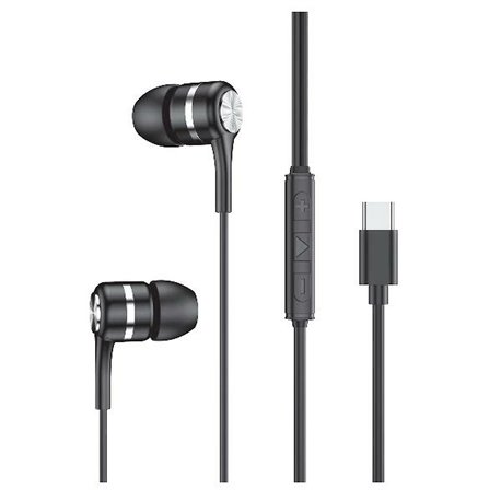 Auriculares CELLY USB-C Negros (EARPHONETYPECSP)