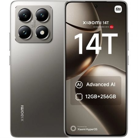 Smartphone XIAOMI 14T 6.67" 12Gb 256Gb 5G Gris Titanio