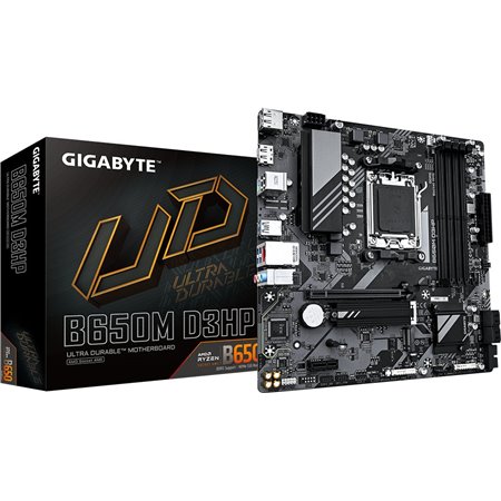 GIGABYTE B650M D3HP: (AM5) 4DDR5 SATA3 USB HDMI DP mATX