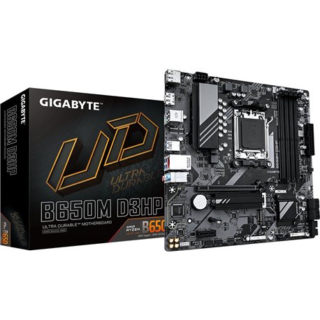 GIGABYTE B650M D3HP: (AM5) 4DDR5 SATA3 USB HDMI DP mATX