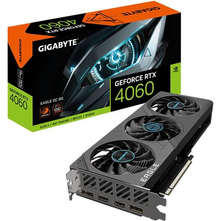 TARJETA DE VIDEO NVIDIA GIGABYTE RTX4060 2X EAGLE OC 8GB GDRR6 DP HDMI