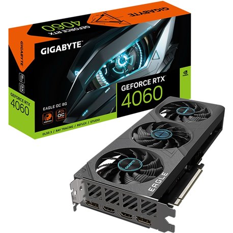 TARJETA DE VIDEO NVIDIA GIGABYTE RTX4060 2X EAGLE OC 8GB GDRR6 DP HDMI