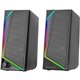Altavoces Mars Gaming 2.0 15W RGB 3.5mm Negro (MS72)
