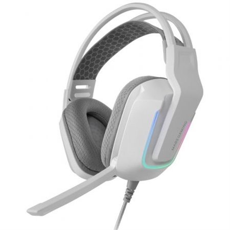 Auric+Micro Mars Gaming FRGB 3.5mm USB Blanc(MHSTRIKEW)